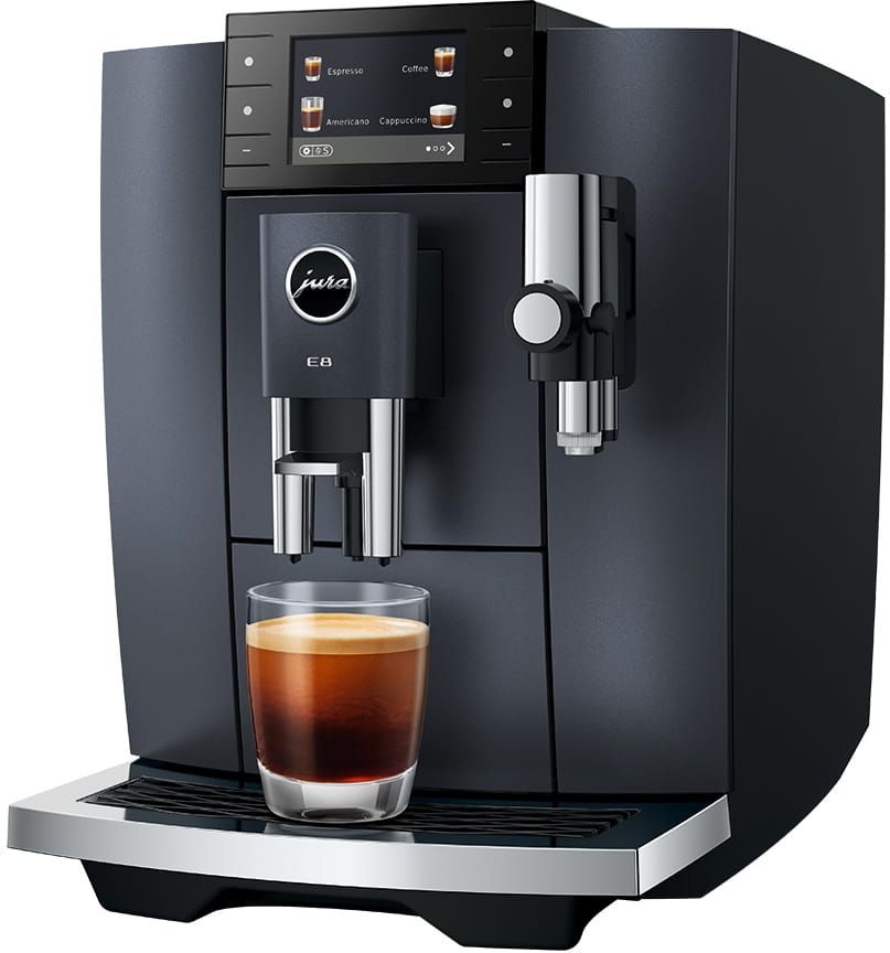 JURA E8 Cosmic Black (ED) Volautomatische Koffiemachine - Mammafina JURA E8 Cosmic Black (ED) Volautomatische Koffiemachine