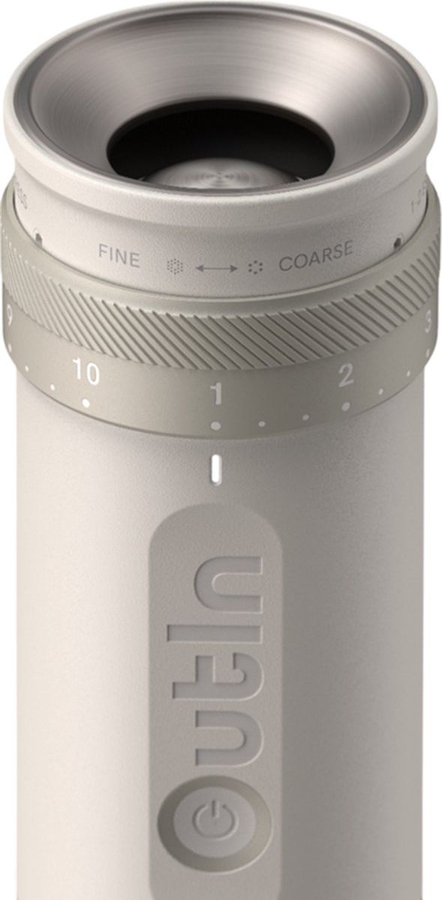 outin-fino-draagbare-elektrische-koffiemolen-sandstone-white - Mammafina