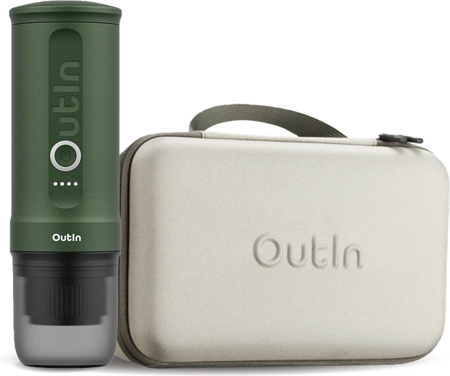 outin-nano-draagbare-espresso-machine-cadeauset-forest-green - Mammafina