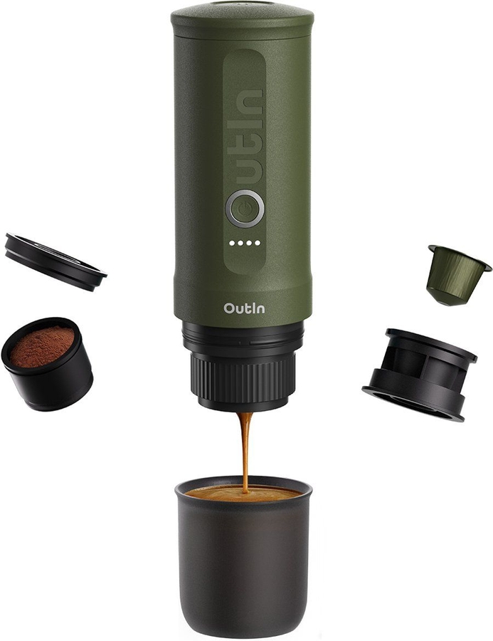 outin-nano-draagbare-espresso-machine-forest-green - Mammafina