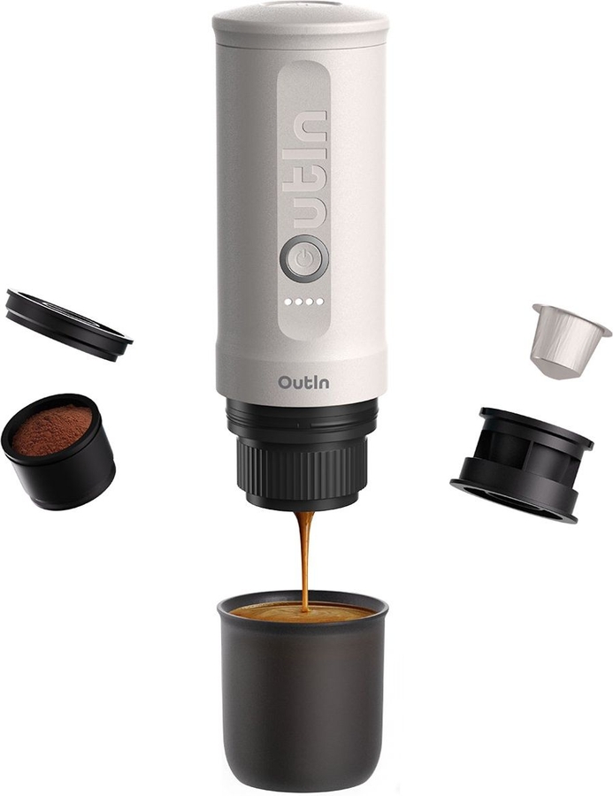 outin-nano-draagbare-espresso-machine-pearl-white - Mammafina