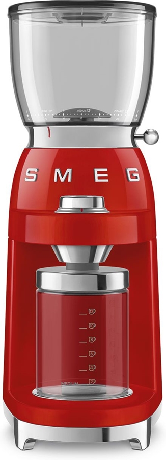 SMEG CGF11RDEU Koffiemolen 50's Style - Rood - Mammafina SMEG CGF11RDEU Koffiemolen 50's Style - Rood